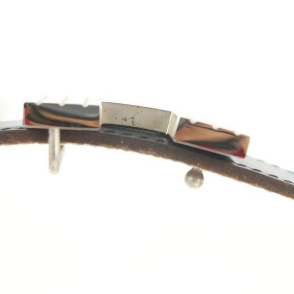 Hermès Black x Silver Reversible H Logo Cadena Belt Kit 852633